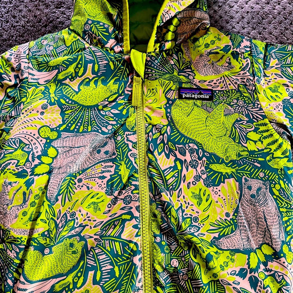Kid’s Patagonia Reversible Down Hooded Jacket 2T